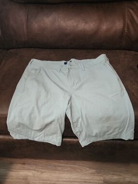 George Light Blue Flat-Front Men's Shorts